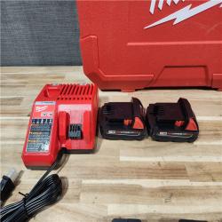 HOUSTON LOCATION - AS-IS (APPEARS LIKE NEW) Milwaukee 18V Lithium-Ion Cordless Short Throw Press Tool with 3 PEX Crimp Jaws Kit