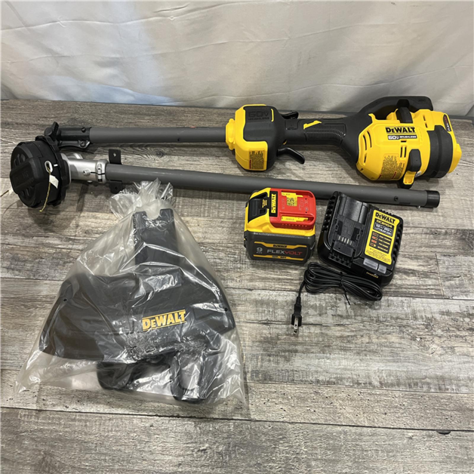 AS-IS DEWALT FLEXVOLT 60V MAX 17 in. Cordless Battery Powered Attachment Capable Trimmer Kit
