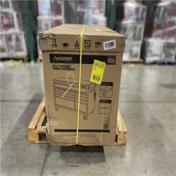 DALLAS LOCATION - Husky 52 in. W x 25 in. D Standard Duty 9-Drawer Mobile Workbench Tool Chest with Solid Wood Top in Gloss Black