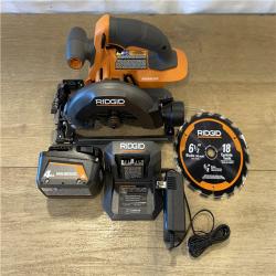 AS-IS RIDGID 18V Subcompact Brushless Cordless 6-1/2 in. Circular Saw Kit
