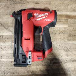HOUSTON LOCATION - AS-IS Milwaukee  FUEL 12-Volt Lithium-Ion Brushless Cordless 18-Gauge 1-1/2 in. Compact Brad Nailer (Tool Only)