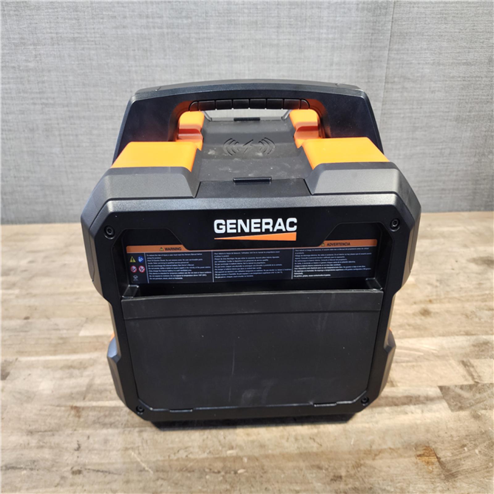 HOUSTON LOCATION - AS-IS GENERAC 1600W Output / 3200 Peak 1086Wh Portable Battery Power Station with Push Button Start and Solar Charging - GB1000