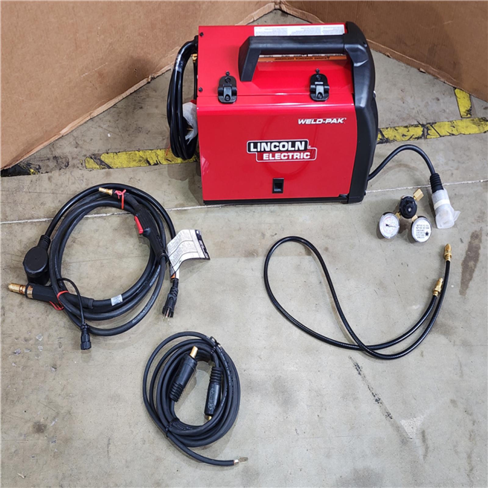 HOUSTON LOCATION - AS-IS LINCOLN ELECTRIC 180 Amp Weld-Pak 180i Multi-Process Stick/MIG/Flux-Core/TIG  120V or 230V Aluminum Welder