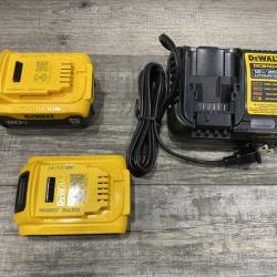 AS-IS DEWALT 20V MAX Lithium-Ion Battery Kit with 5.0Ah and 2.0Ah Battery and Charger