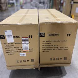 DALLAS LOCATION - Husky Heavy-Duty 52 in. W x 20 in. D 6-Drawer Matte Red Steel Top Tool Chest (LOT OF 2)