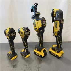 AS-IS - DeWalt ATOMIC 20-Volt Lithium-Ion Cordless Brushless 4 Tool Combo Kit