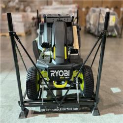 DALLAS LOCATION- RYOBI R1 80V HP Brushless Lithium Battery Cordless Electric 30 in. Riding Lawn Mower with 14 Ah Battery and Charger