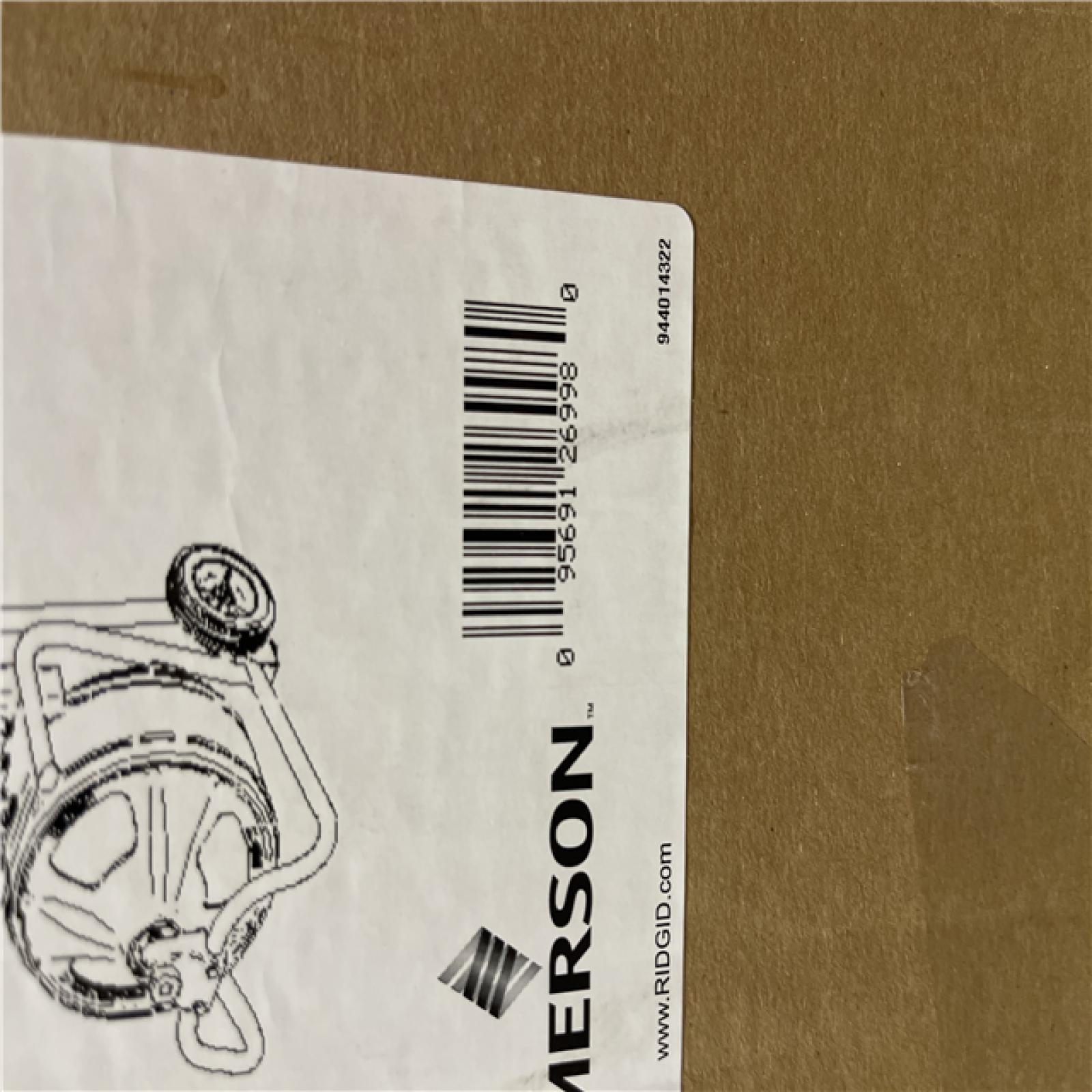 AS-IS - RIDGID K-400 Drain Cleaning Snake Auger Machine  C-45 IW 1/2 in. x 75 ft. Cable inside Drum