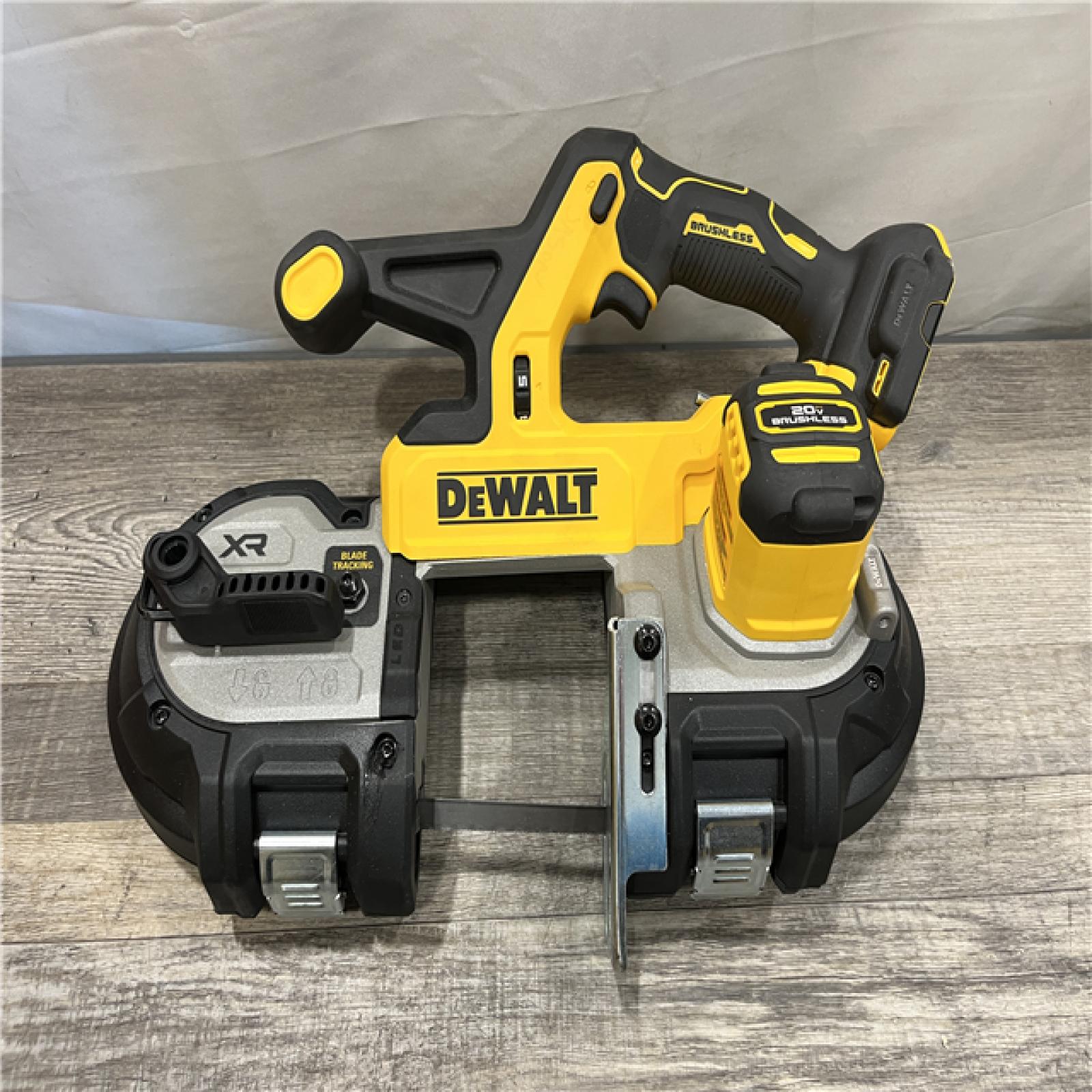 AS-IS DEWALT 20-Volt MAX 3-3/8 in. Cordless Brushless Bandsaw (Tool-Only)