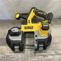 AS-IS DEWALT 20-Volt MAX 3-3/8 in. Cordless Brushless Bandsaw (Tool-Only)