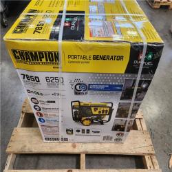 Phoenix NEW Champion Power Equipment 7850/6250-Watt Recoil Start Dual Fuel Portable Generator w/ Free 3-Year Warranty for Home Backup and Storm Prep (SEALED)