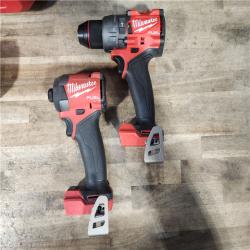 HOUSTON LOCATION - AS-IS Milwaukee FUEL 18V Lithium-Ion Brushless Cordless Hammer Drill and Impact Driver Combo Kit