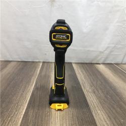 AS-IS DEWALT ATOMIC 20V MAX Cordless Brushless Compact 1/4 in. Impact Driver (Tool Only)
