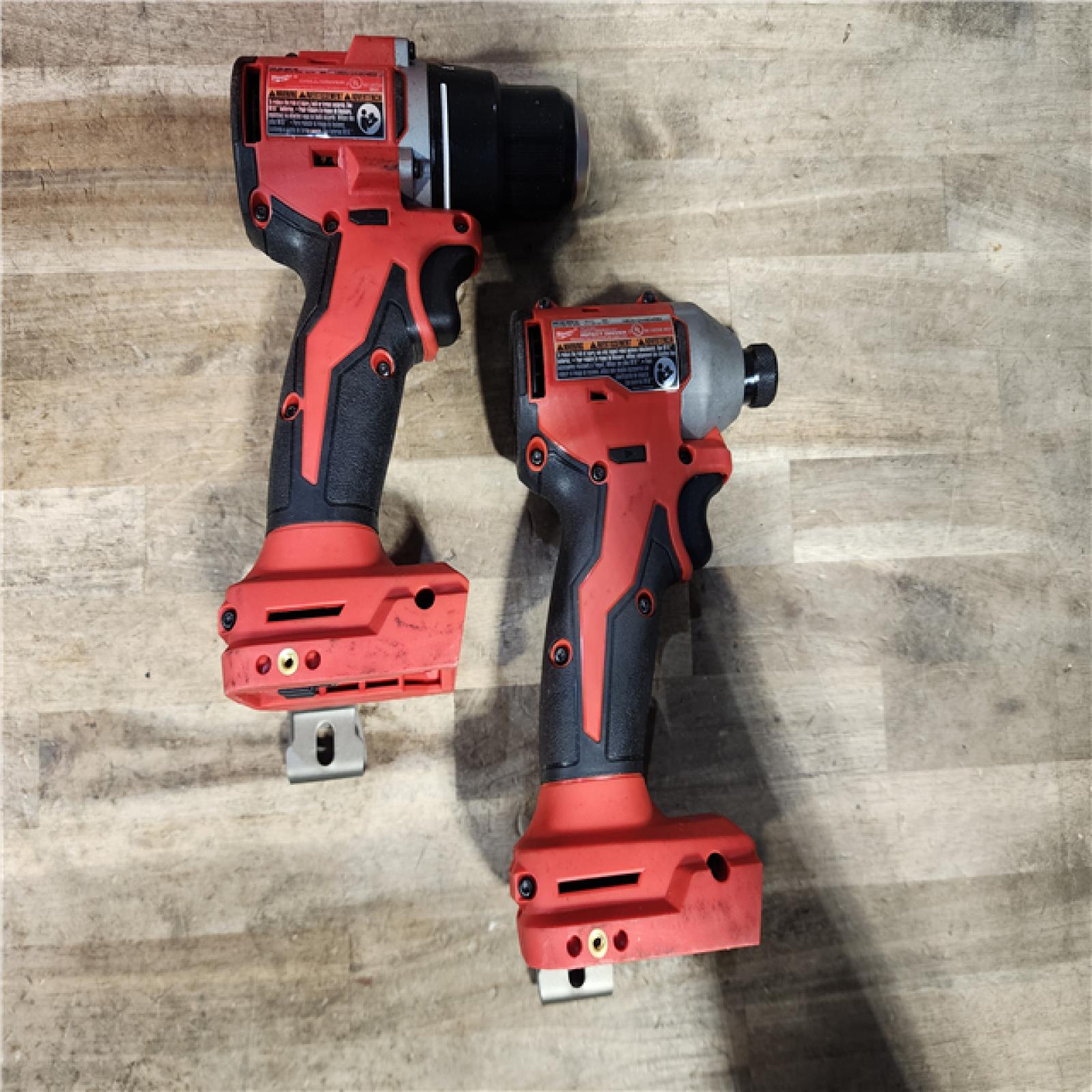 HOUSTON LOCATION - AS-IS Milwaukee M18 18V Lithium-Ion Brushless Cordless Compact Drill/Impact Combo Kit (2-Tool) W/(2) 2.0 Ah Batteries  Charger & Bag