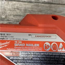 AS-IS Milwaukee FUEL 18-Volt Lithium-Ion Brushless Cordless Gen II 18-Gauge Brad Nailer (Tool-Only)