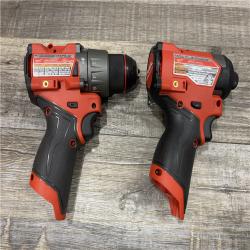 AS-IS Milwaukee FUEL 12-Volt Lithium-Ion Brushless Cordless Hammer Drill and Impact Driver Combo Kit
