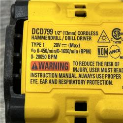 AS-IS DEWALT ATOMIC 20V Lithium-Ion Cordless 1/2 in. Hammer Drill Kit