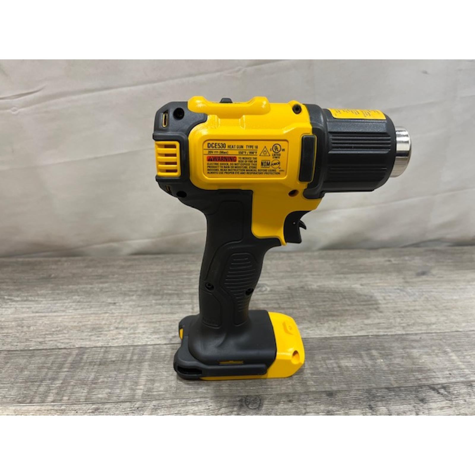 AS-IS DEWALT 20V MAX Cordless Compact Heat Gun with Flat and Hook Nozzle Attachments