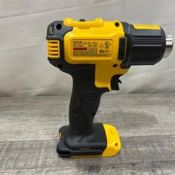 AS-IS DEWALT 20V MAX Cordless Compact Heat Gun with Flat and Hook Nozzle Attachments