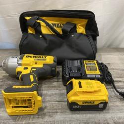 AS-IS  DEWALT 20V MAX Lithium-Ion Cordless 1/2 in. Impact Wrench Kit