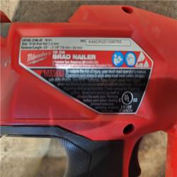 HOUSTON LOCATION - AS-IS Milwaukee  FUEL 18-Volt Lithium-Ion Brushless Cordless Gen II 18-Gauge Brad Nailer (Tool-Only)