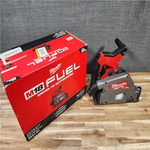 HOUSTON LOCATION - AS-IS Milwaukee  FUEL 18V Lithium-Ion Cordless Brushless 6-1/2 in. Plunge Cut Track Saw (Tool-Only)