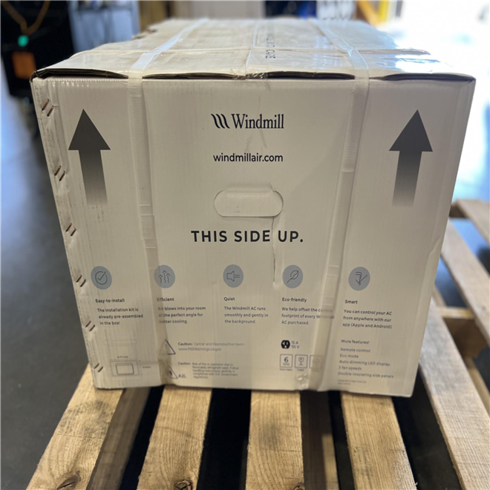 NEW! - Windmill 8,000 BTU 115-Volts QUIET Smart Inverter Window Air Conditioner, Wi-Fi/Remote, #1 Install, up to 350 sq ft. Energy Star