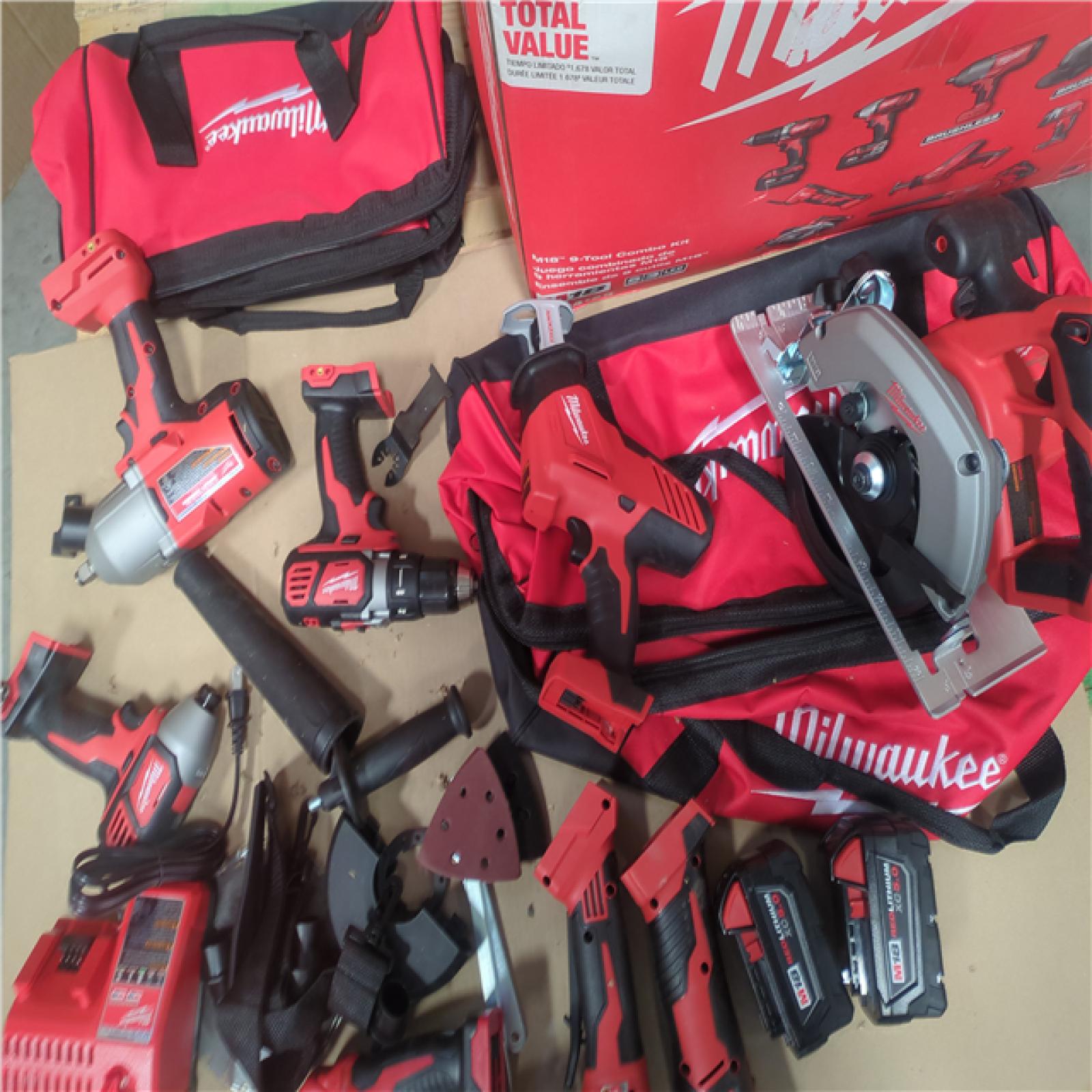 CALIFORNIA AS-IS MIWUAKEE M18 9-Tool Combo Kit