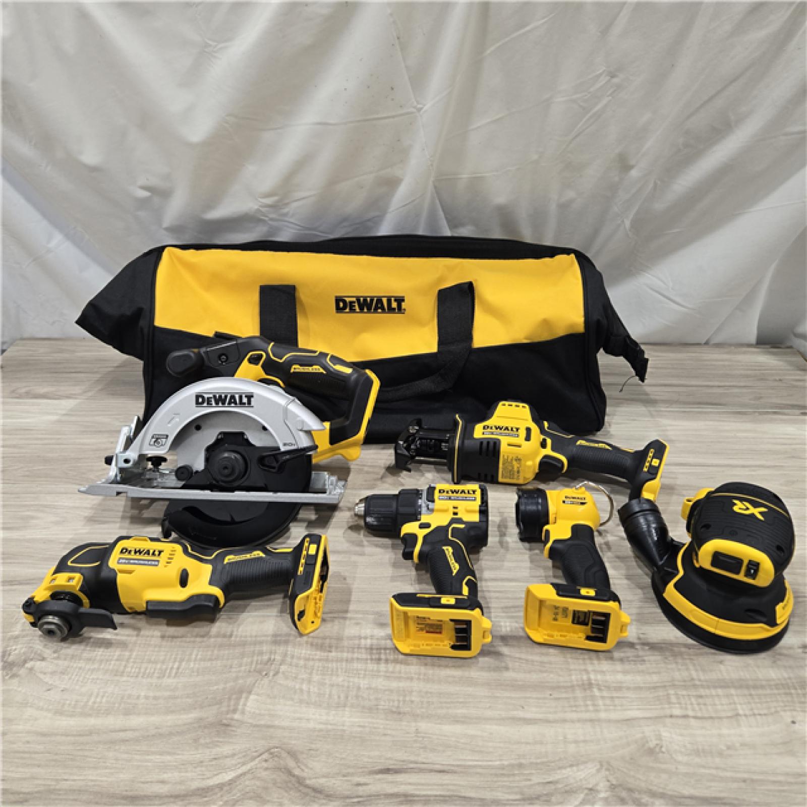 AS-IS DEWALT 20V MAX Lithium-Ion Cordless 7-Tool Combo Kit