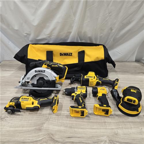 AS-IS DEWALT 20V MAX Lithium-Ion Cordless 7-Tool Combo Kit