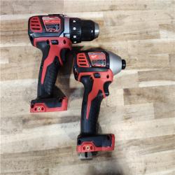 HOUSTON LOCATION - AS-IS Milwaukee 18V Lithium-Ion Cordless Drill Driver/Impact Driver Combo Kit