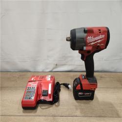 AS-IS- Milwaukee  FUEL 18V Lithium-Ion Brushless Cordless 1/2 in. Impact Wrench w/Friction Ring Kit