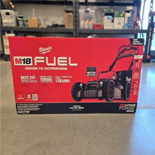 NEW!- Milwaukee 18 FUEL 21 Self-Propelled Dual Battery Mower Kit