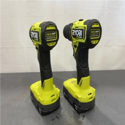 AS-IS - RYOBI ONE+ HP 18V Brushless Cordless Compact 1/2 in. Drill and Impact Driver Kit