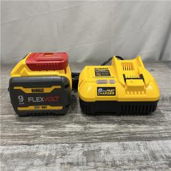 AS-IS DEWALT 20V/60V MAX FLEXVOLT Lithium-Ion 9.0Ah Battery and Charger Starter Kit