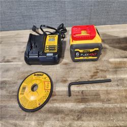 HOUSTON LOCATION - AS-IS DeWalt FLEXVOLT 60V Cordless 4-1/2 to 6 in. Grinder Kit (Battery & Charger)