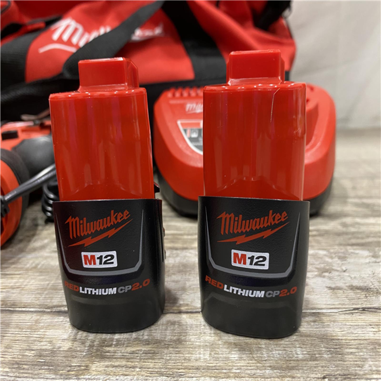 AS-IS Milwaukee 12-Volt Lithium-Ion Brushless Cordless Subcompact Drill &Impact Driver Combo Kit