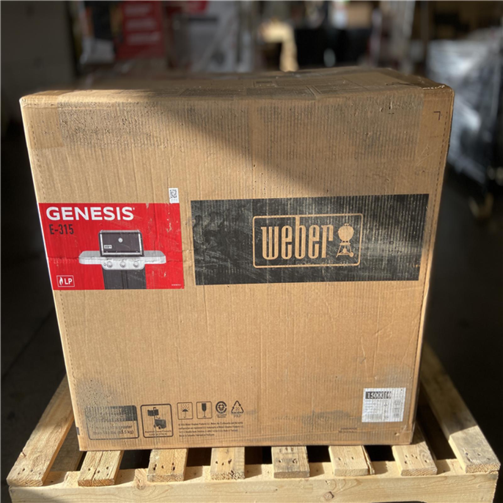DALLAS LOCATION - Weber Genesis E-315 3-Burner Liquid Propane Gas Grill in Black