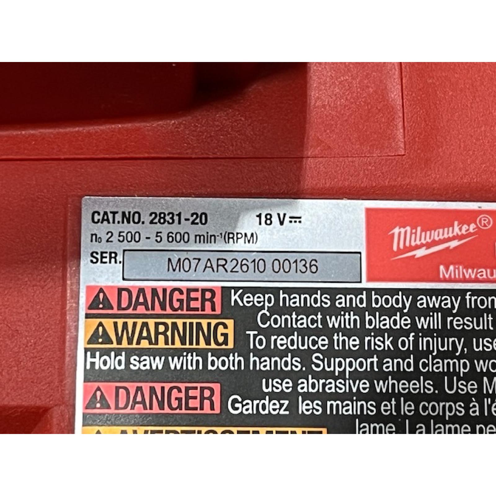 AS-IS Milwaukee FUEL 18V Lithium-Ion Cordless Brushless 6-1/2 in. Plunge Cut Track Saw (Tool-Only)
