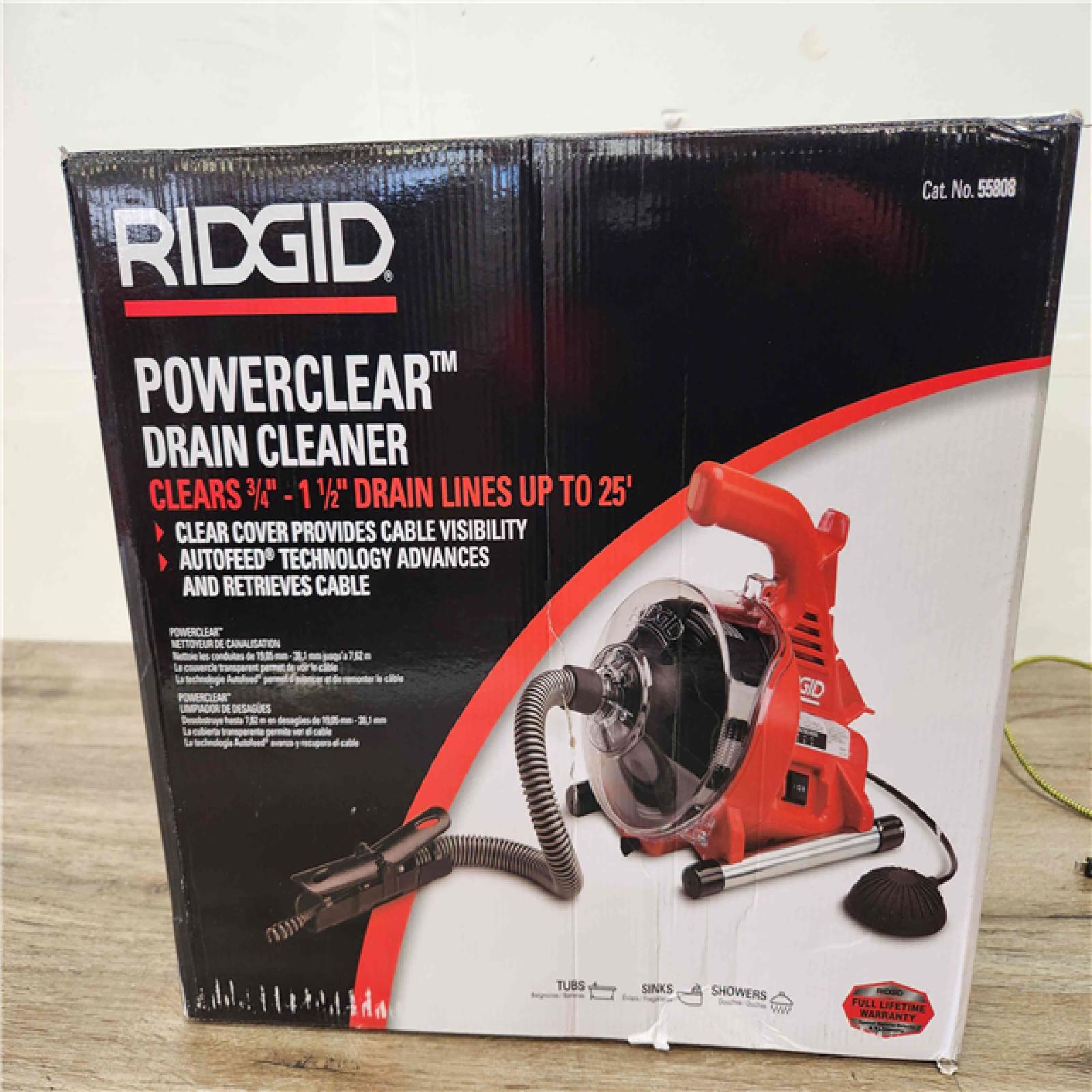 Phoenix Location NEW RIDGID PowerClear 120Volt Drain Cleaning Snake