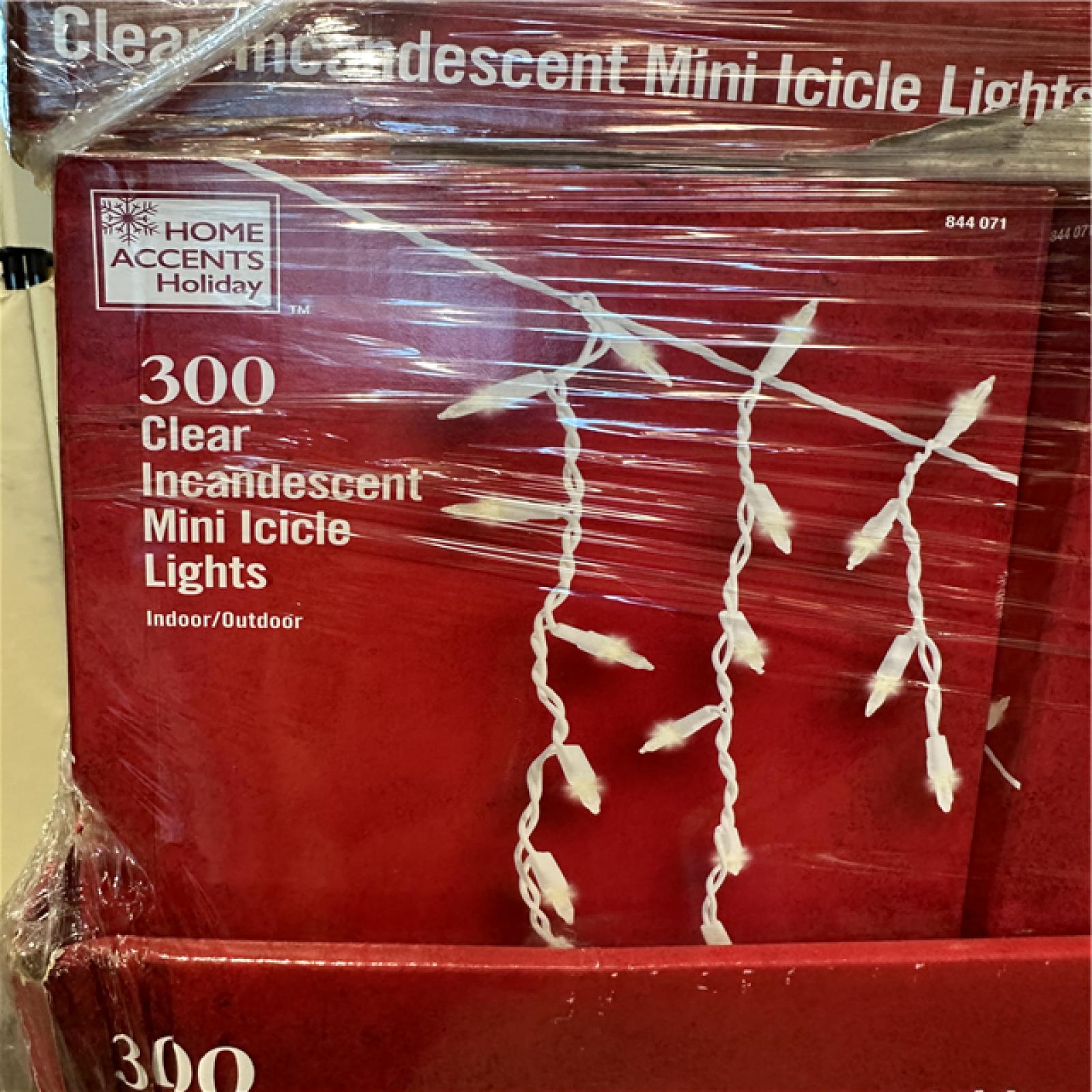 California ASIS Home Accents Holiday Clear Inandescent Mini Icicle