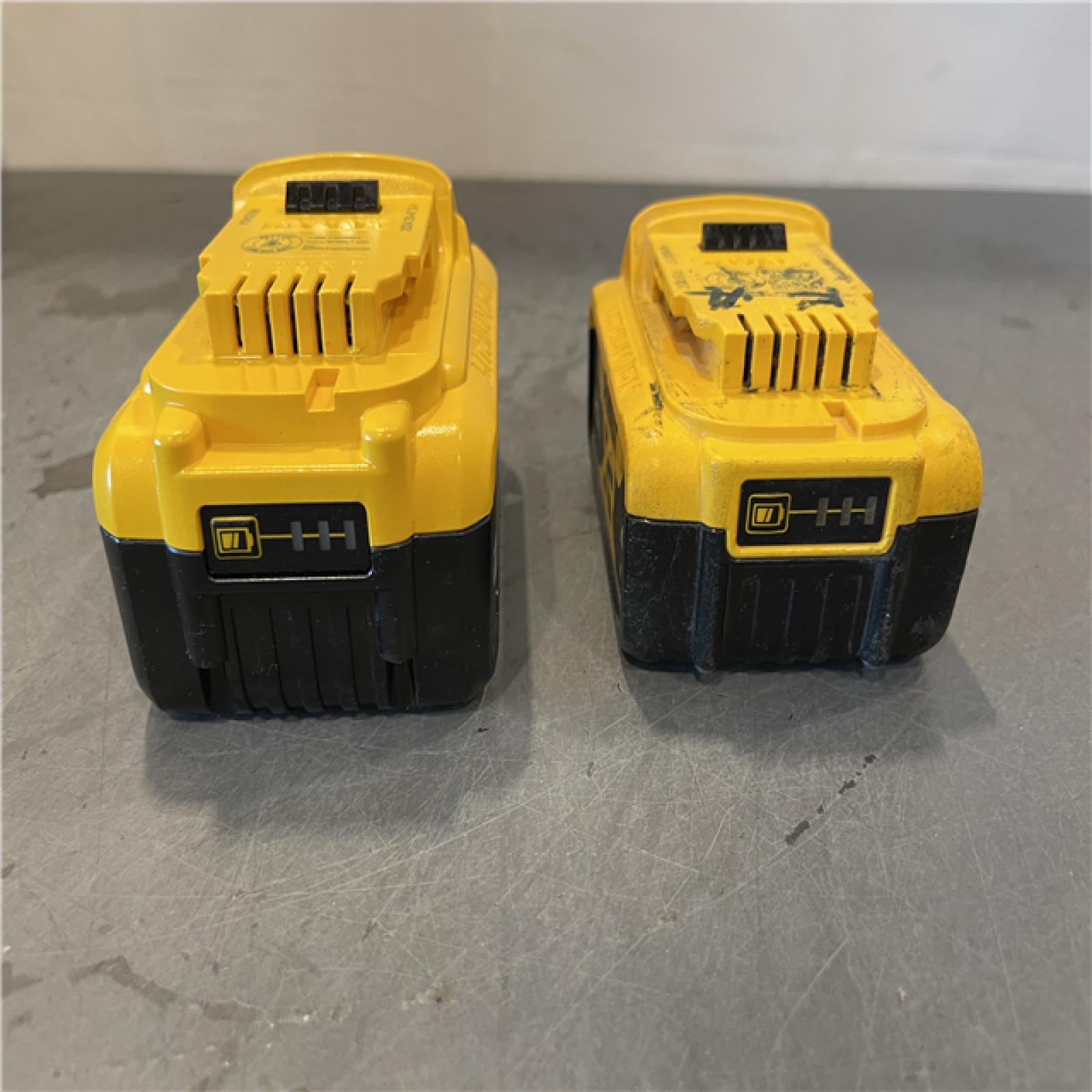 AS-IS - DEWALT 20V MAX Lithium-Ion 6.0Ah and 4.0Ah Battery and Charger Starter Kit