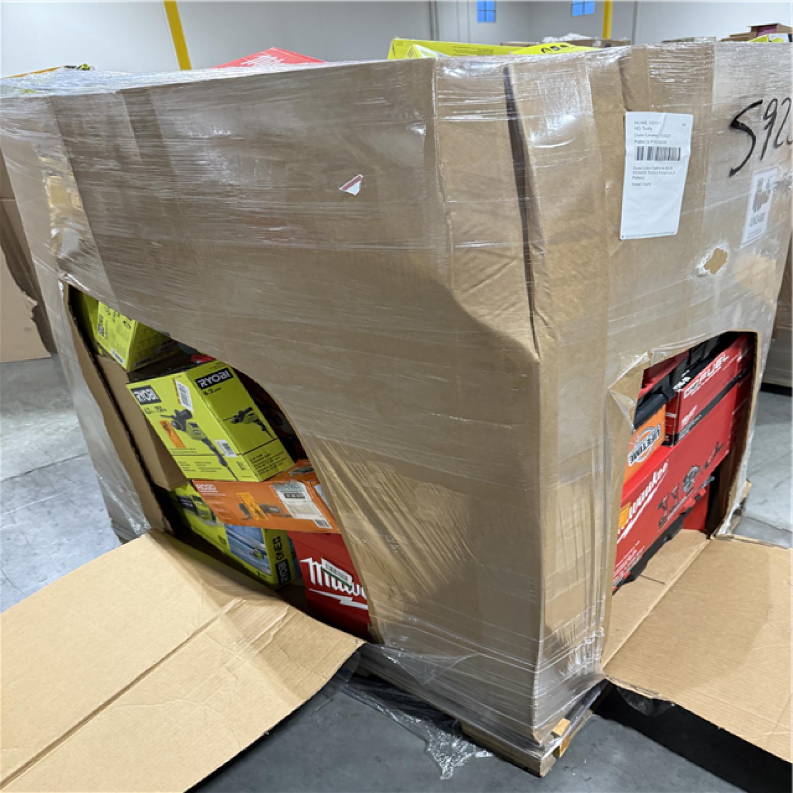 California AS-IS POWER TOOLS Partial Lot (3 Pallets) P-R059255
