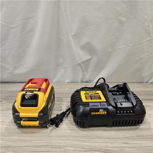 AS-IS DEWALT FLEXVOLT 20V/60V MAX 6.0Ah Battery Pack with 6 Amp Output Charger
