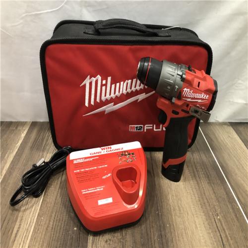 AS-IS Milwaukee FUEL 12-Volt Lithium-Ion Brushless Cordless 1/2 in. Hammer Drill Kit