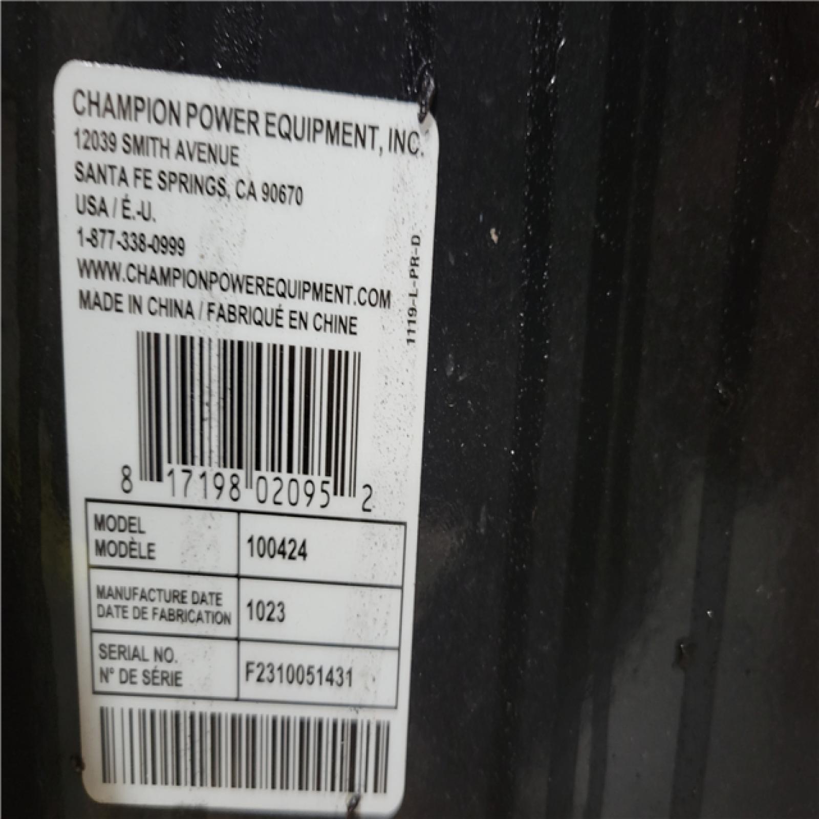 CALIFORNIA AS-IS CHAMPION 27 TON LOG SPLITTER