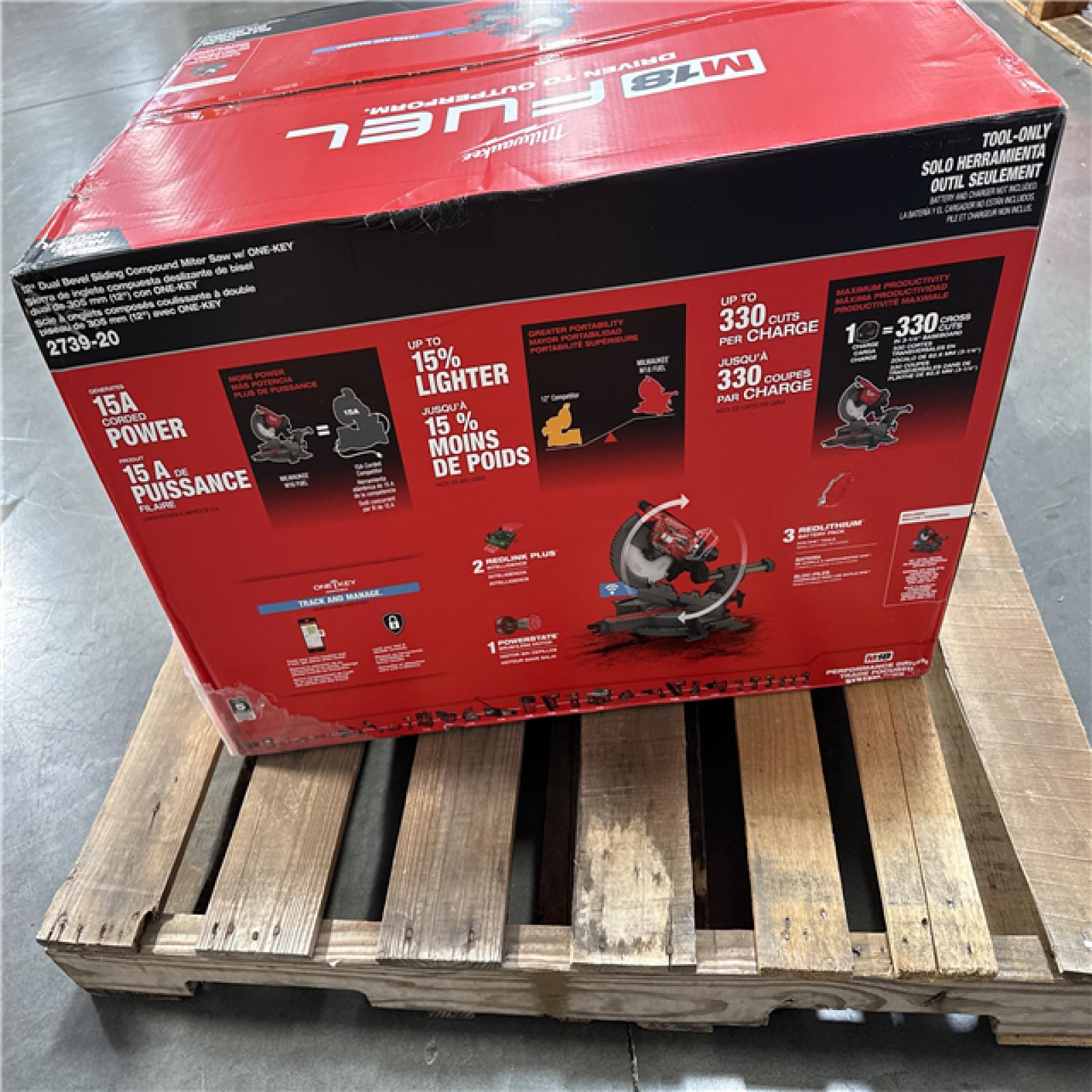 California NEW Milwaukee 12 Dual Bevel Sliding Compound Miter Saw (Tool Only)