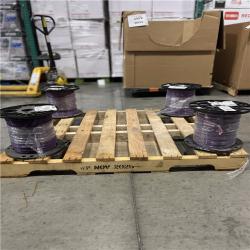 DALLAS LOCATION - AS-IS Southwire 2,500 ft. 12 Purple Solid CU THHN Wire (4 SPOOLS) (SEE NOTES)