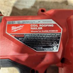HOUSTON LOCATION - AS - IS Milwaukee FUEL 18-Volt Lithium-Ion Brushless Cordless Coil Roofing Nailer (Tool Only)