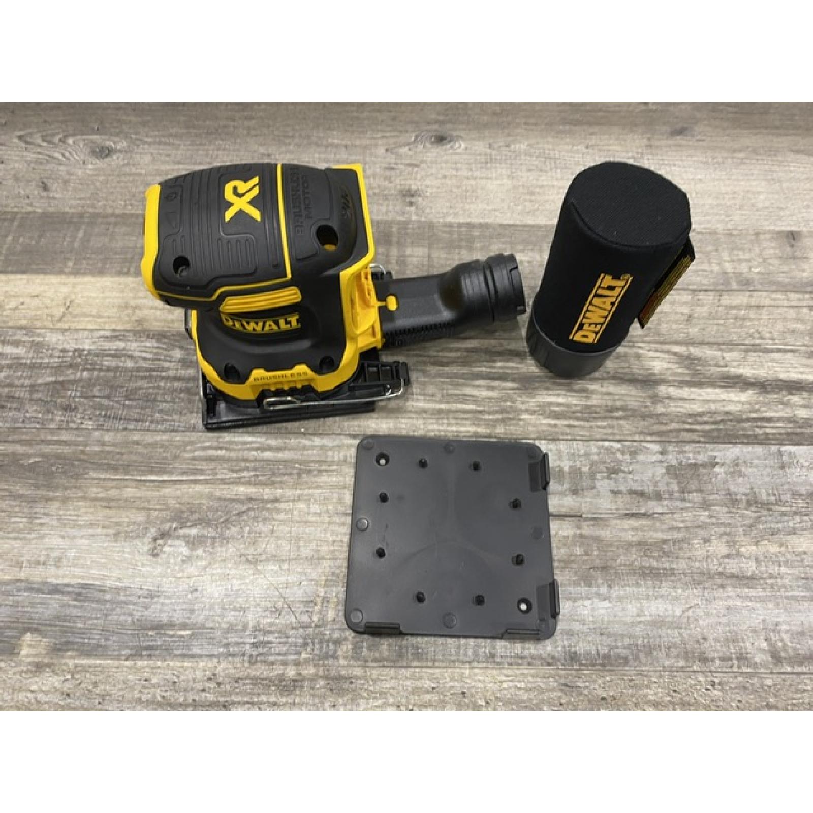 AS-IS DEWALT 20V MAX XR Cordless Brushless 1/4 Sheet Variable Speed Sander (Tool Only)